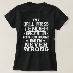 Camiseta Licitación de prensa de Drill