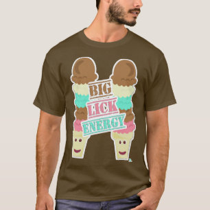 Camiseta Lick Energy Ice Cream Cone Slogan