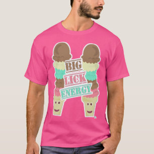 Camiseta Lick Energy Ice Cream Cone Slogan