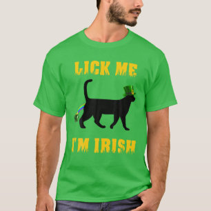 Camiseta Lick Me I m Irish Cat Gorra St Pattys St Patrick's
