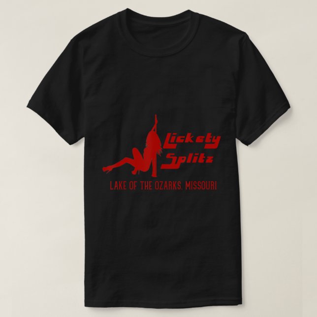 Camiseta Lickety Splitz Lake of Ozarks Missouri Strip C (Diseño del anverso)