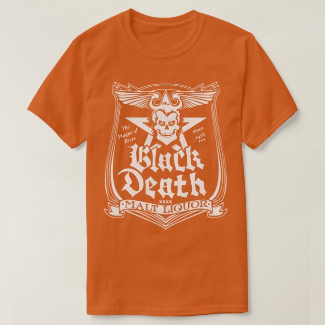 Camiseta Licor de malta de muerte negra (Diseño del anverso)