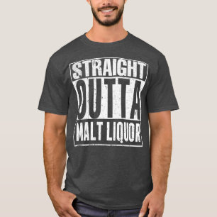 Camiseta Licor de malta directo de 40 onzas divertido
