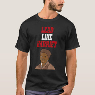 Camiseta Líder como Harriet Black Leader Guay Black History