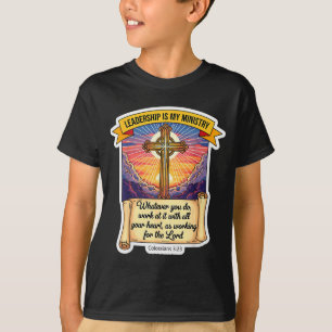 Camiseta Líder Cristiano El Liderazgo Es Mi Ministerio Dire