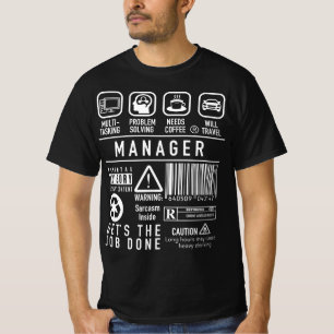 Camiseta Líder de equipo del encargado, supervisor, ÉL