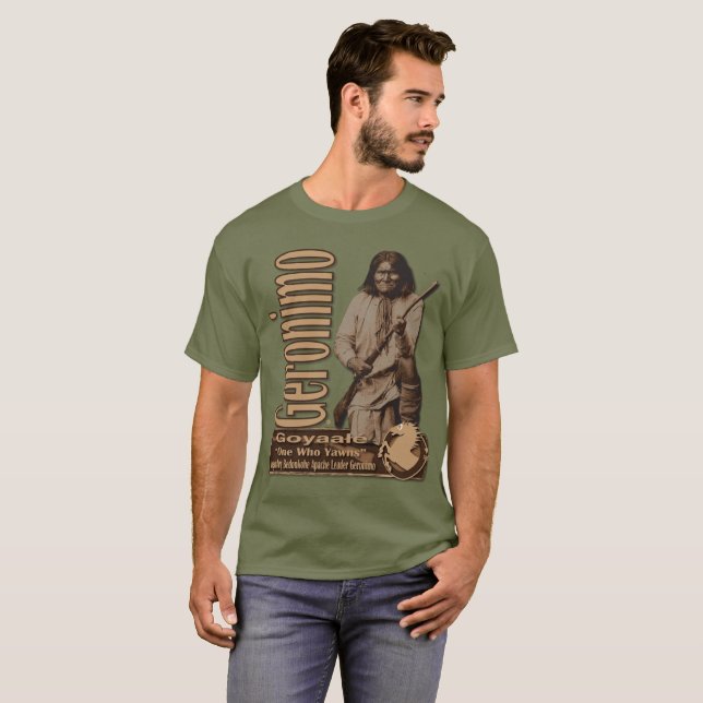 Camiseta Líder de Geronimo Bedonkohe Apache (Anverso completo)