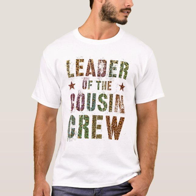 Camiseta LÍDER DE LA CRONOGRAFÍA DE CUSIN CREW Leopard Prin (Anverso)