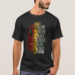 Camiseta Líder de Padre Negro Rey Melanin Hombres Padre Afr