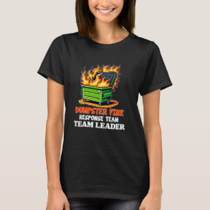 Camiseta líder del equipo de respuesta a incendios en conte