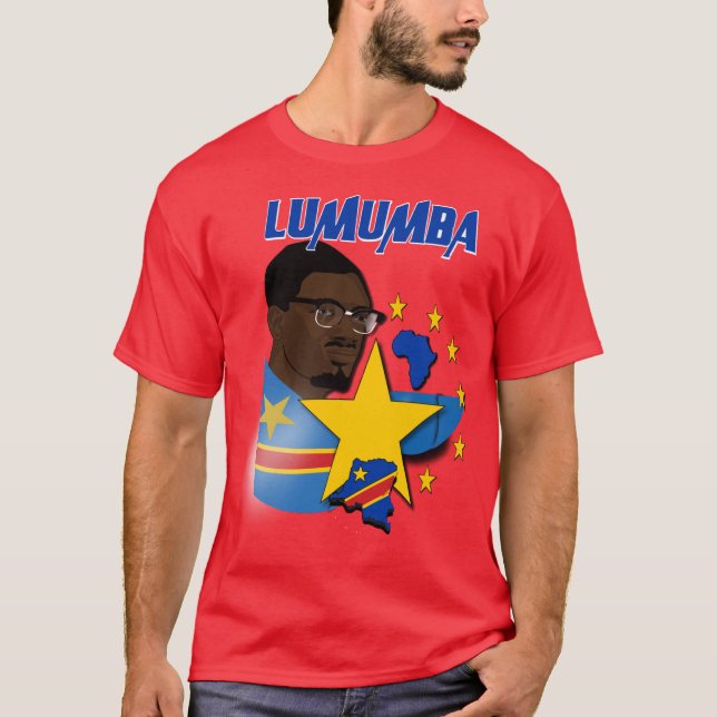 Camiseta Líder Panafricano Lumumba (Anverso)
