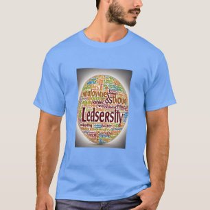 Camiseta Liderazgo en la nube de palabras