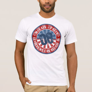 Camiseta Líderes de McCain Palin que podemos creer adentro