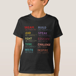 Camiseta Líderes inspiradores de Historia Negra