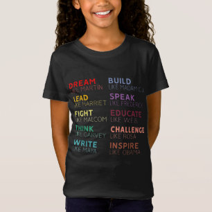 Camiseta Líderes inspiradores de Historia Negra