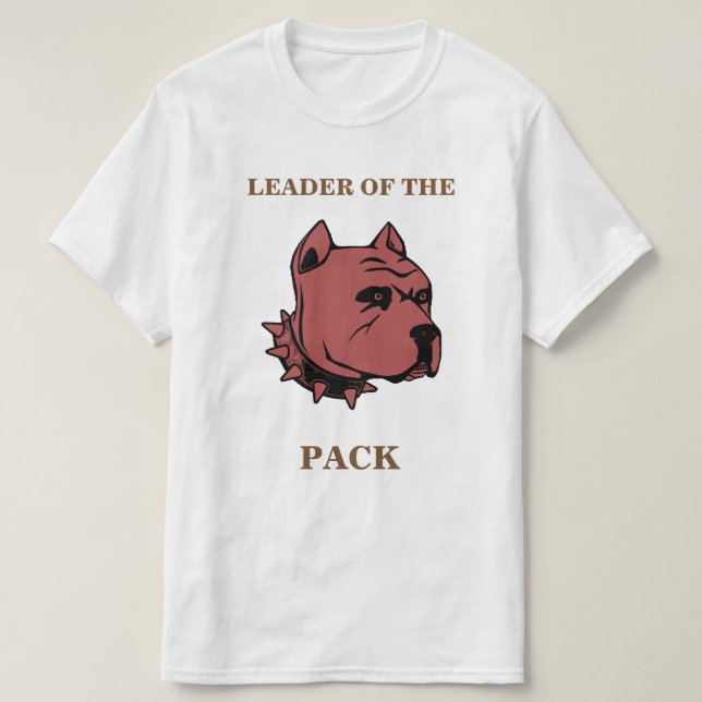Camiseta Líderes nacidos con diseño de pitbulls (Diseño del anverso)