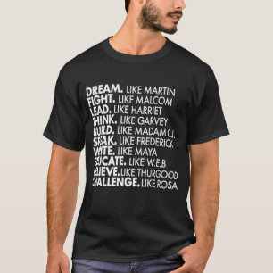 Camiseta Líderes negros históricos del poder negro