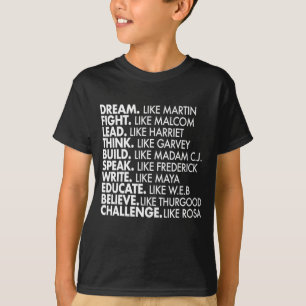 Camiseta Líderes negros históricos del poder negro