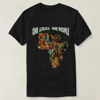Camiseta Líderes Revolucionarios Panafricanos Mapa de Áfric