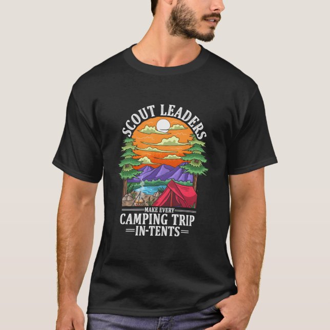 Camiseta Líderes Scout Hacen Cada Camping En Tiendas Sco (Anverso)