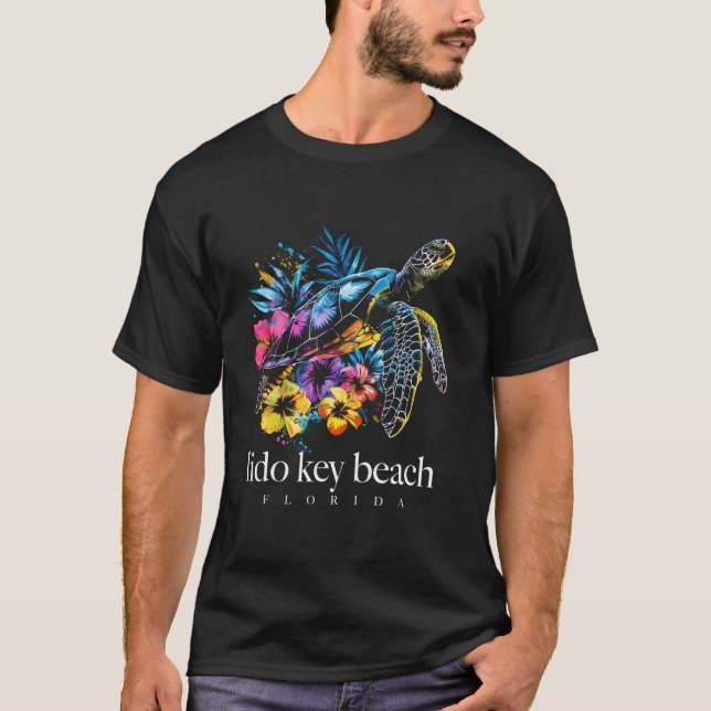 Camiseta Lido Key Beach Florida Surfer S (Anverso)