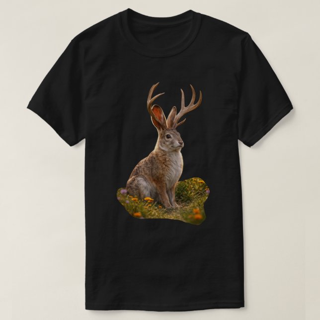 Camiseta Liebre cornuda  (Diseño del anverso)