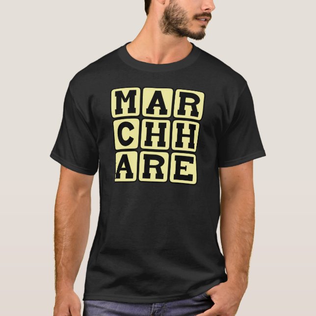 Camiseta Liebre de Marzo, Conejo de Pascua (Anverso)