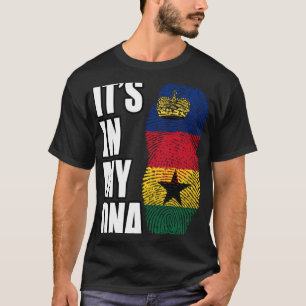 Camiseta Liechtenstein Y Ghana Mezclan Bandera Del Patrimon