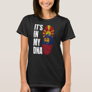 Camiseta Liechtenstein Y Macedonia Mezclan Bandera Del Patr