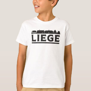 Camiseta Liege Belgium City Skyline Cityscape Trip Gift