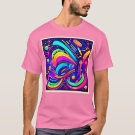 Camiseta Lienzo cósmico: Un universo de color