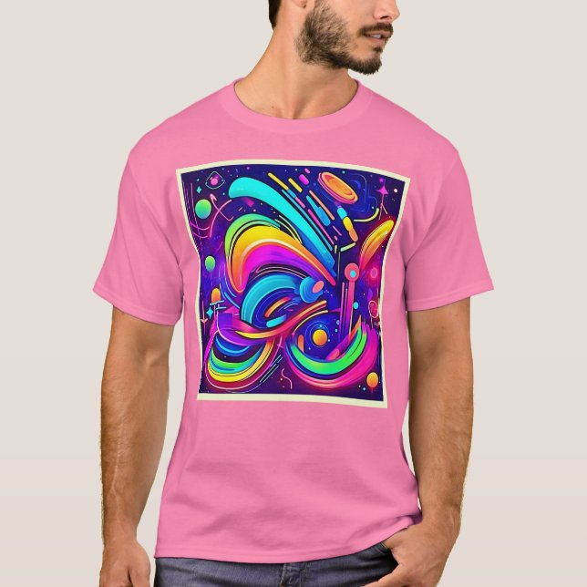 Camiseta Lienzo cósmico: Un universo de color (Anverso)