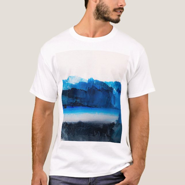 Camiseta Lienzo Resumen: Textura de Arte Moderno. (Anverso)