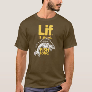 Camiseta Lif. Es Corto. Pescado largo.