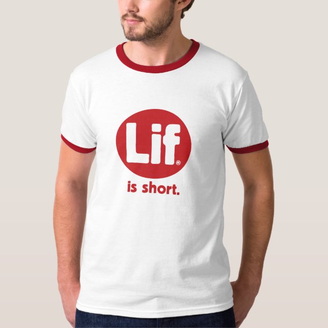 Camiseta Lif. Es Corto. Retro. Roja. (Anverso)