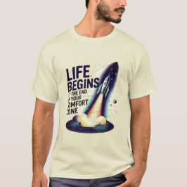 CAMISETA LIFE BEGINS AT THE END OF YOUR COMFORT ZONE D02
