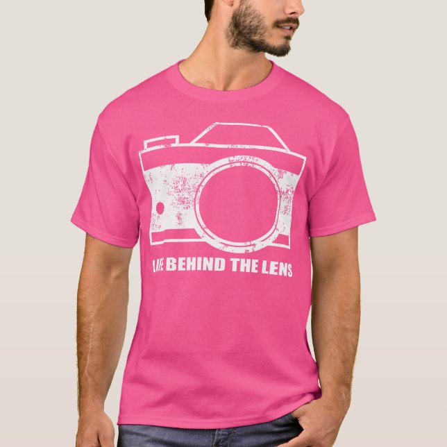 Camiseta Life Behind The Lens Vintage Photography Shirt (Anverso)