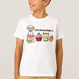 Camiseta Life Essentials Cute Animal Graphic T Shirt