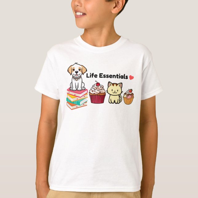 Camiseta Life Essentials Cute Animal Graphic T Shirt (Anverso)