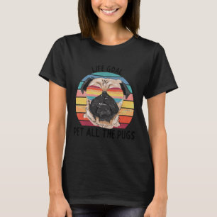 Camiseta Life-Goal-Mascota-All-The-Pugs-Cute-Pug-Dog-Gifts-