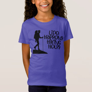 Camiseta Life Happens Hiking Helps, Funny Hiking