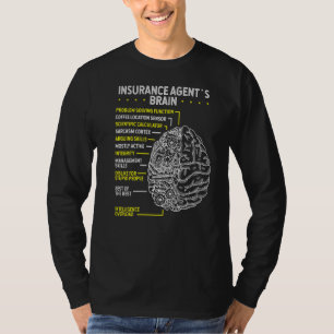 Camiseta Life Insurance Agent Brain Insurance Broker Practi