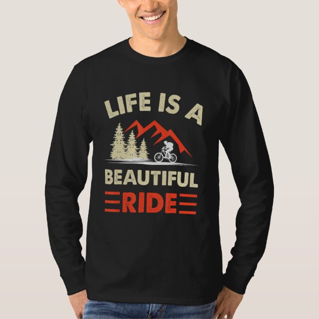 Camiseta Life is a beautiful ride cycling enthusiasts_1 (Anverso)