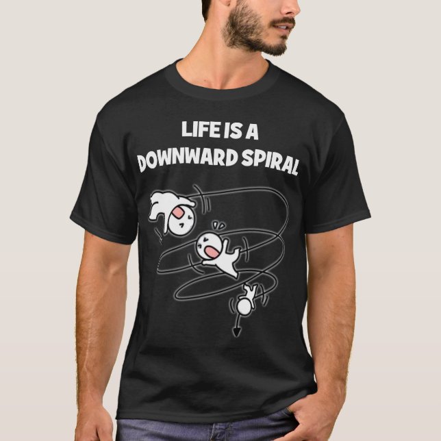 Camiseta Life Is A Downward Spiral (Anverso)