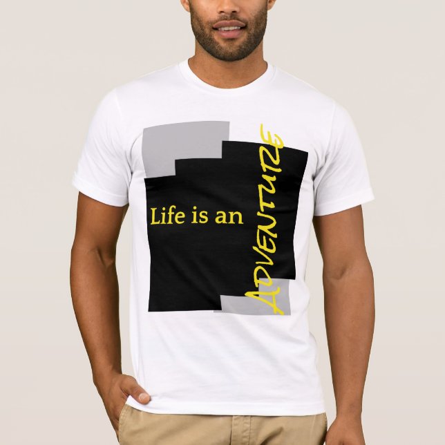 Camiseta Life  is adventure.  (Anverso)