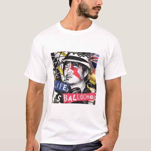 Camiseta 『LIFE IS BALLOONS』 music design T-shirt (Anverso)