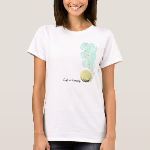 Camiseta Life is Beachy Shell Swirls
