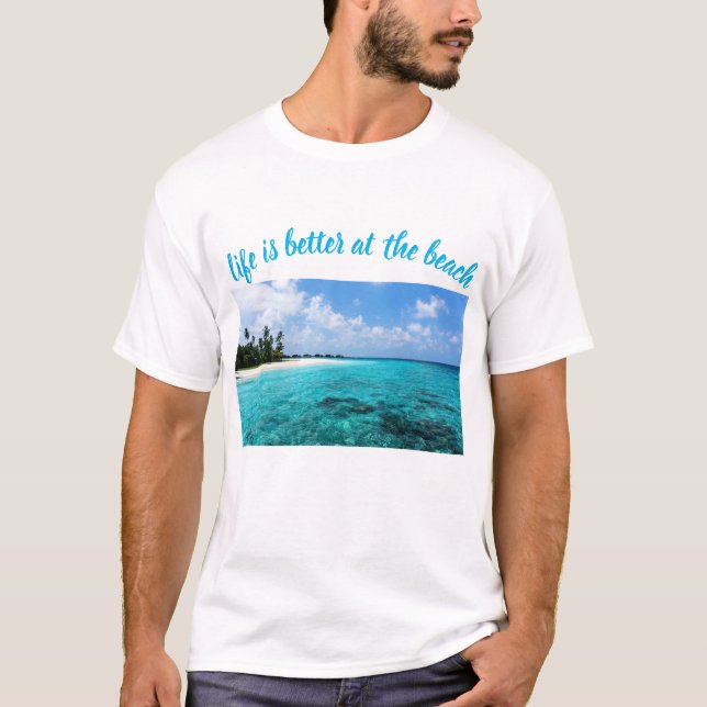 Camiseta life is better at the beach (Anverso)