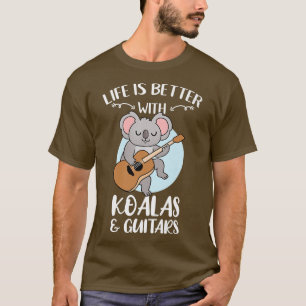 Camiseta Life Is Better With Koalas And Guitars Premium 