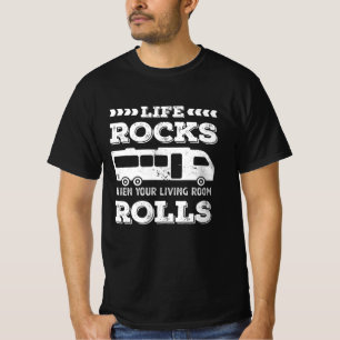 Camiseta Life Rocks - Gracioso regalo para motos RV